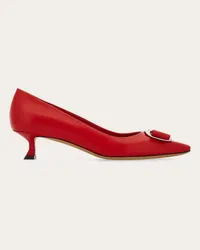 Ferragamo Donna Décolleté new Vara plate Rosso Rosso