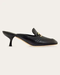 Ferragamo Donna Mule placca new Vara Nero Nero