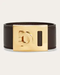 Ferragamo Donna Bracciale con Gancini - Mis 17 Marrone Marrone