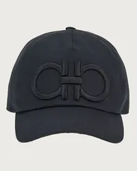 Ferragamo Uomo Cappellino Gancini Nero Nero