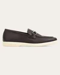 Ferragamo Uomo Mocassino informale ornamento Gancini Marrone Marrone