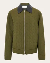 Ferragamo Uomo Blouson in tessuto Ferragamo Monogram Verde Verde