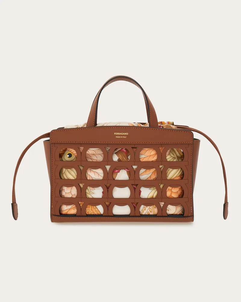 Ferragamo Donna Mini tote bag Marrone Marrone