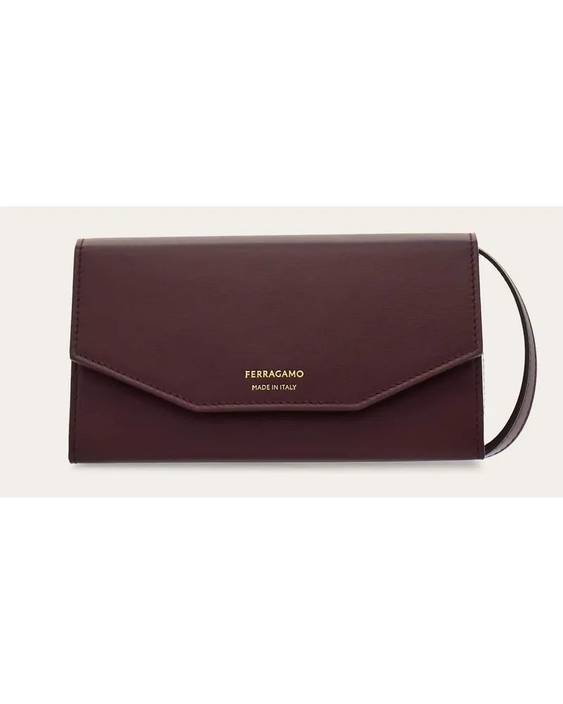 Ferragamo Uomo Borsa a tracolla compatta Rosso Rosso