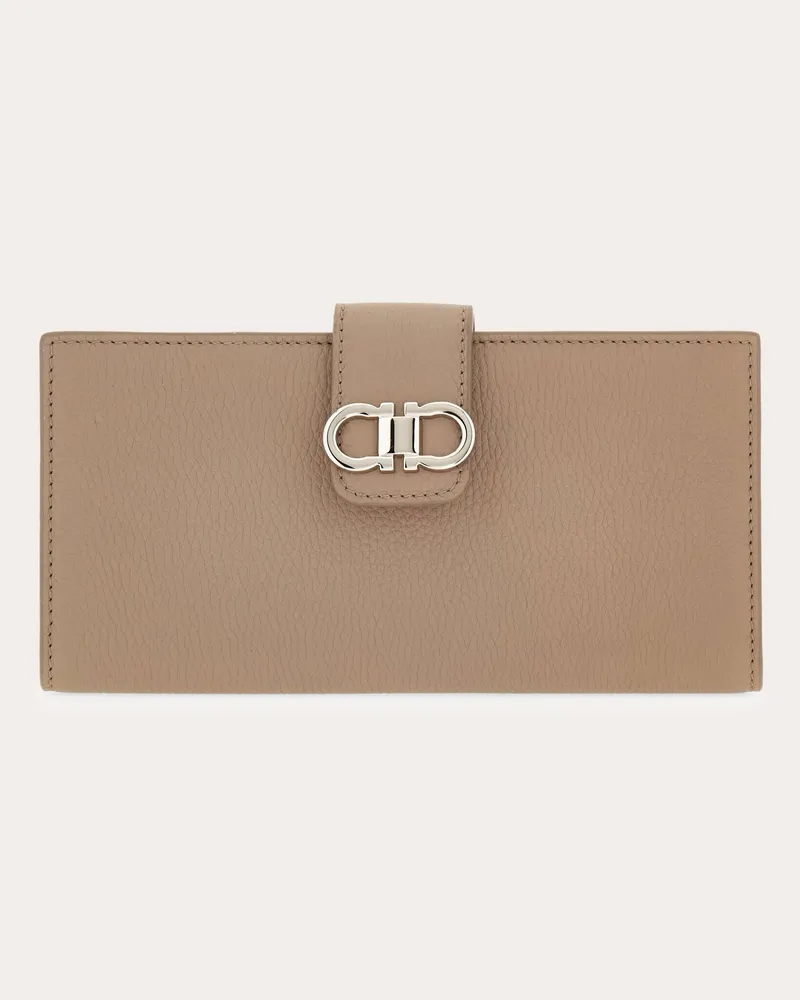 Ferragamo Donna Portafoglio continental Beige Beige