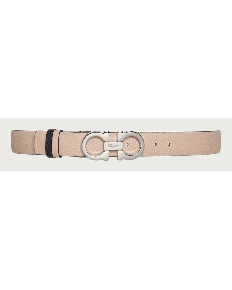 Ferragamo Donna Cintura reversibile e regolabile Gancini Rosa Rosa