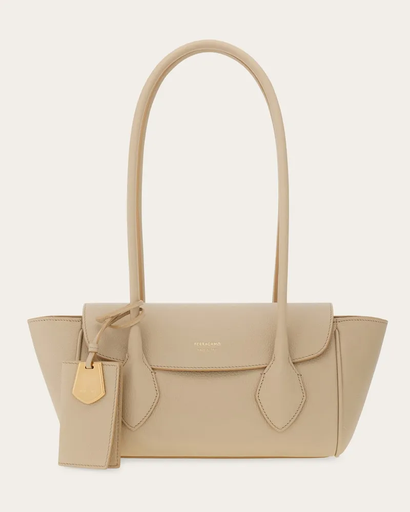 Ferragamo Donna Tote bag East-West (S) Beige Beige