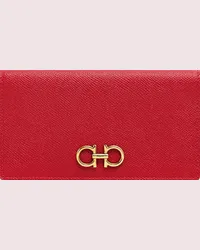 Ferragamo Donna Portafoglio Gancini Rosso Rosso