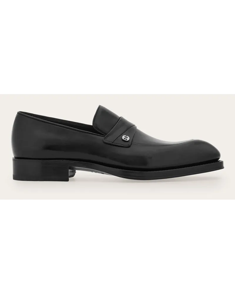 Ferragamo Uomo Mocassino Tramezza Nero Nero