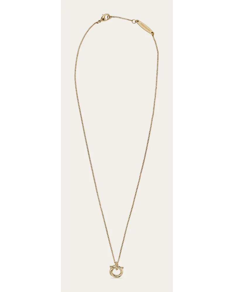 Ferragamo Donna Collana pendente Gancini torchon Oro Oro