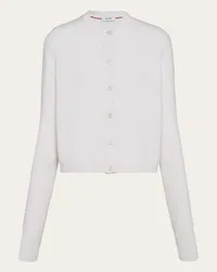 Ferragamo Donna Cardigan in cashmere Bianco Bianco