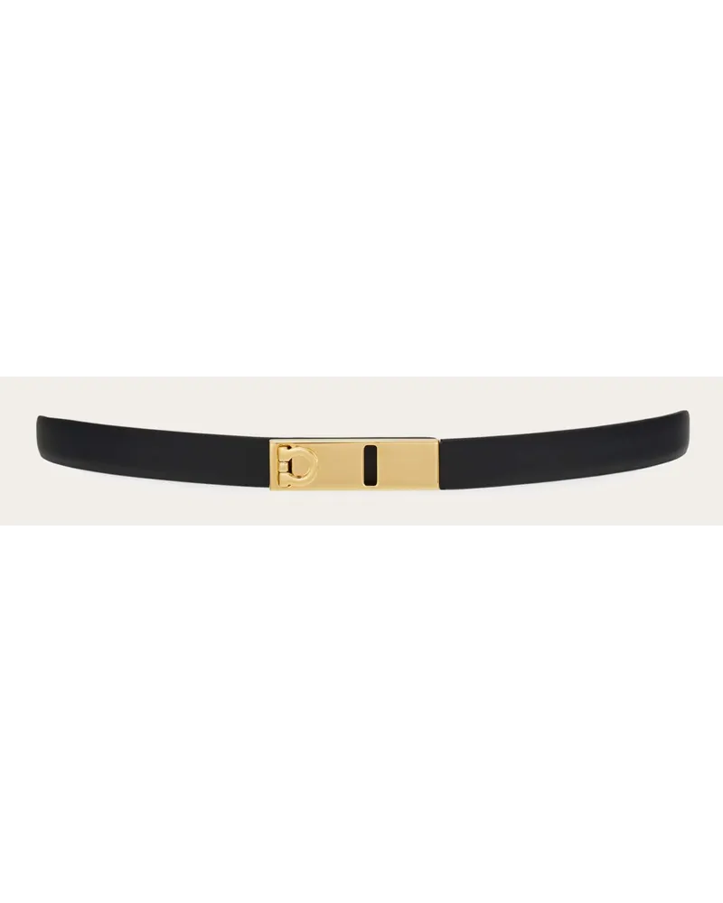 Ferragamo Donna Cintura estendibile Hug Nero Nero