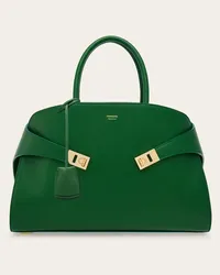 Ferragamo Donna Borsa a mano Hug (M) Verde Verde