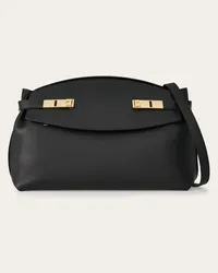 Ferragamo Donna Borsa a spalla Hug Nero Nero