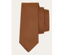 Uomo Cravatta in seta e cotone piquet Beige