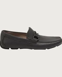 Ferragamo Uomo Driver ornamento Gancini Nero Nero