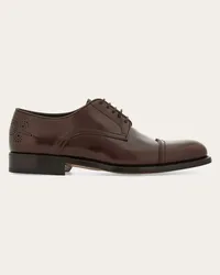 Ferragamo Uomo Derby con toe cap Marrone Marrone