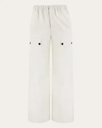 Ferragamo Uomo Pantalone con tasconi Bianco Bianco