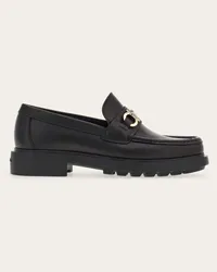 Ferragamo Uomo Mocassino con ornamento Gancini Nero Nero