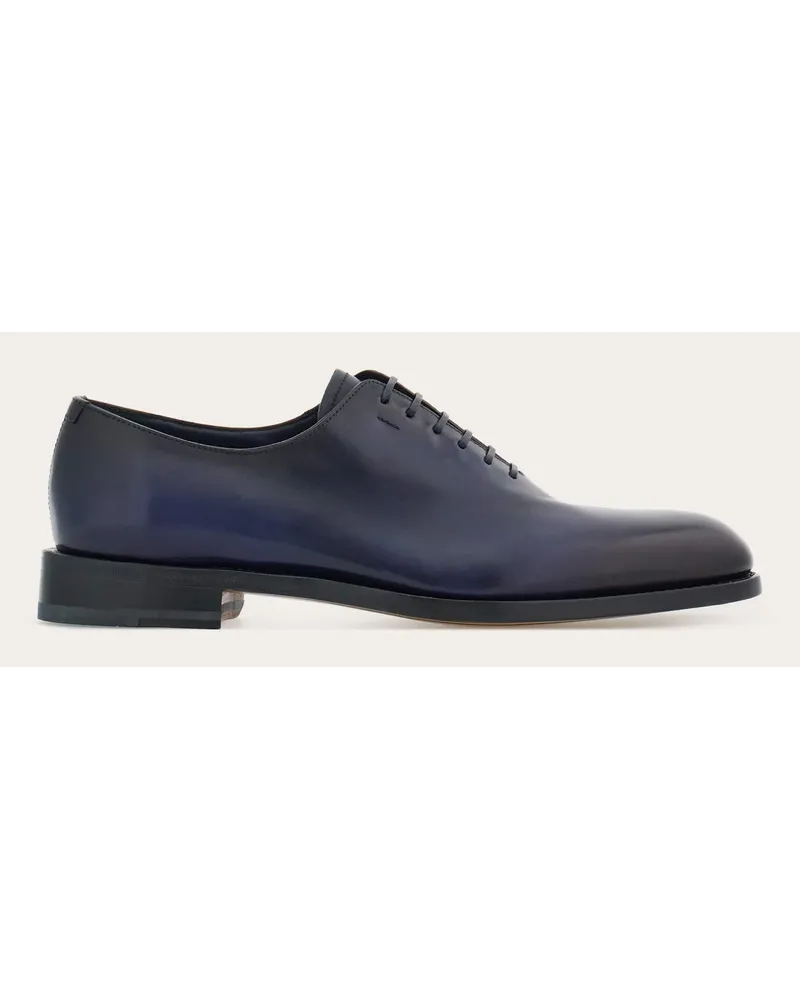 Ferragamo Uomo Oxford Tramezza Blu Blu