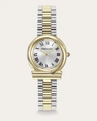 Ferragamo Donna Orologio Gancini Twisted Bianco Bianco