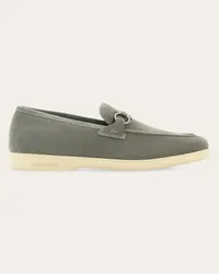 Ferragamo Uomo Mocassino informale ornamento Gancini Grigio Grigio