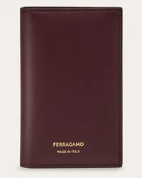 Ferragamo Uomo Porta carte di credito Rosso Rosso