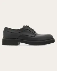 Ferragamo Uomo Derby con ornamento Nero Nero