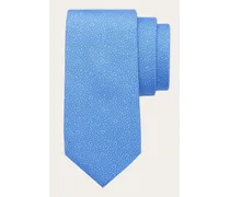 Uomo Cravatta in seta stampa Tondo Blu
