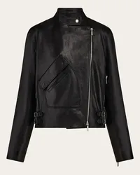 Ferragamo Donna Biker jacket in nappa Nero Nero