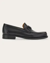 Ferragamo Uomo Mocassino ornamento Gancini Nero Nero