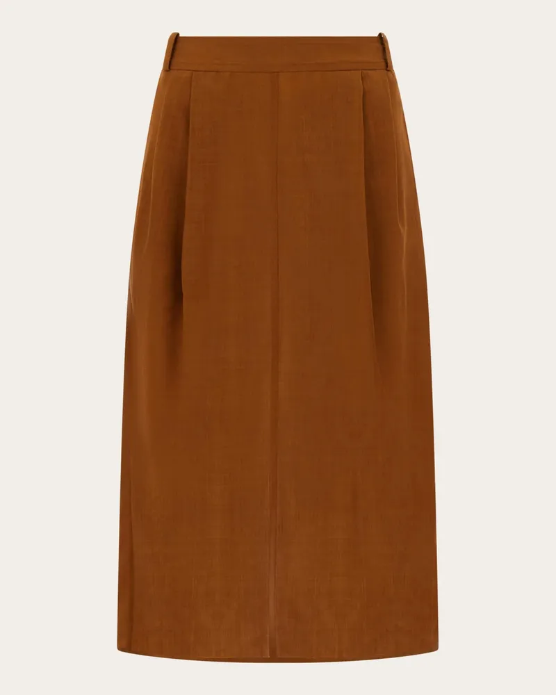 Ferragamo Donna Gonna midi Marrone Marrone