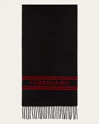 Ferragamo Uomo Sciarpa in cashmere Rosso Rosso