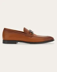 Ferragamo Uomo Mocassino ornamento Gancini Marrone Marrone