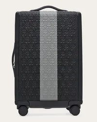 Ferragamo Uomo Trolley con goffratura Gancini Nero Nero