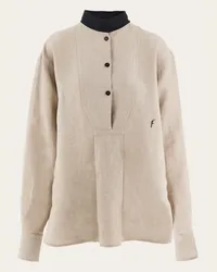 Ferragamo Donna Camicia a tunica Beige Beige