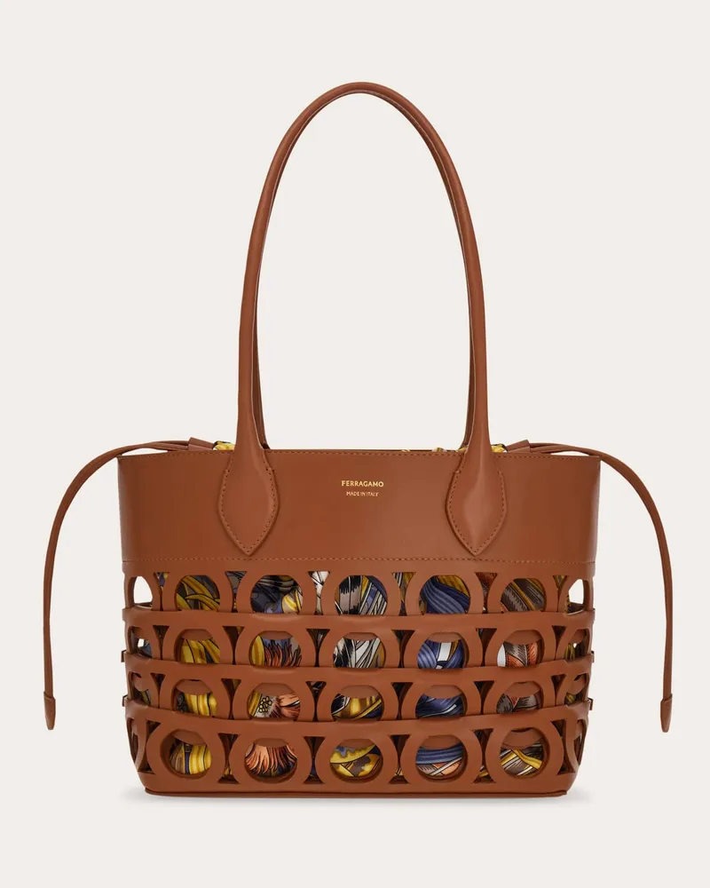 Ferragamo Donna Tote bag Gancini (S) Beige Beige