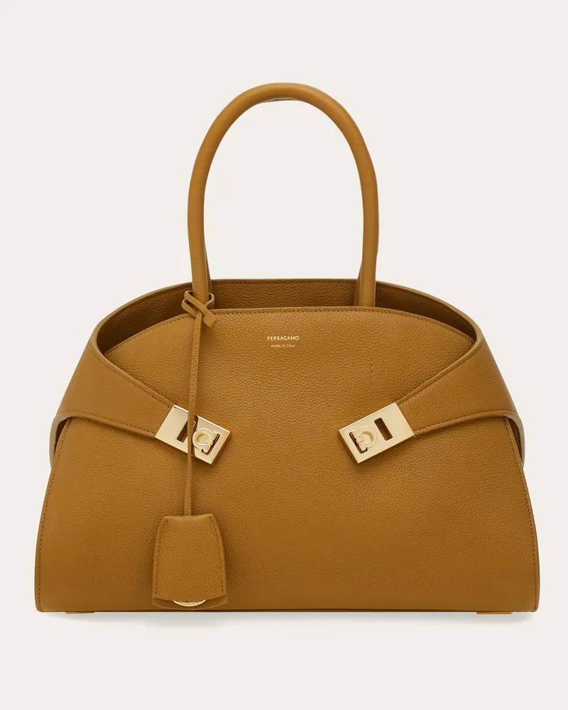 Ferragamo Donna Borsa a mano Hug (M) Beige Beige