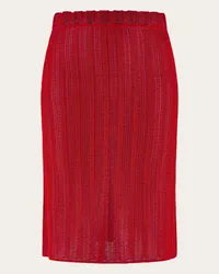 Ferragamo Donna Mini gonna in maglia Rosso Rosso