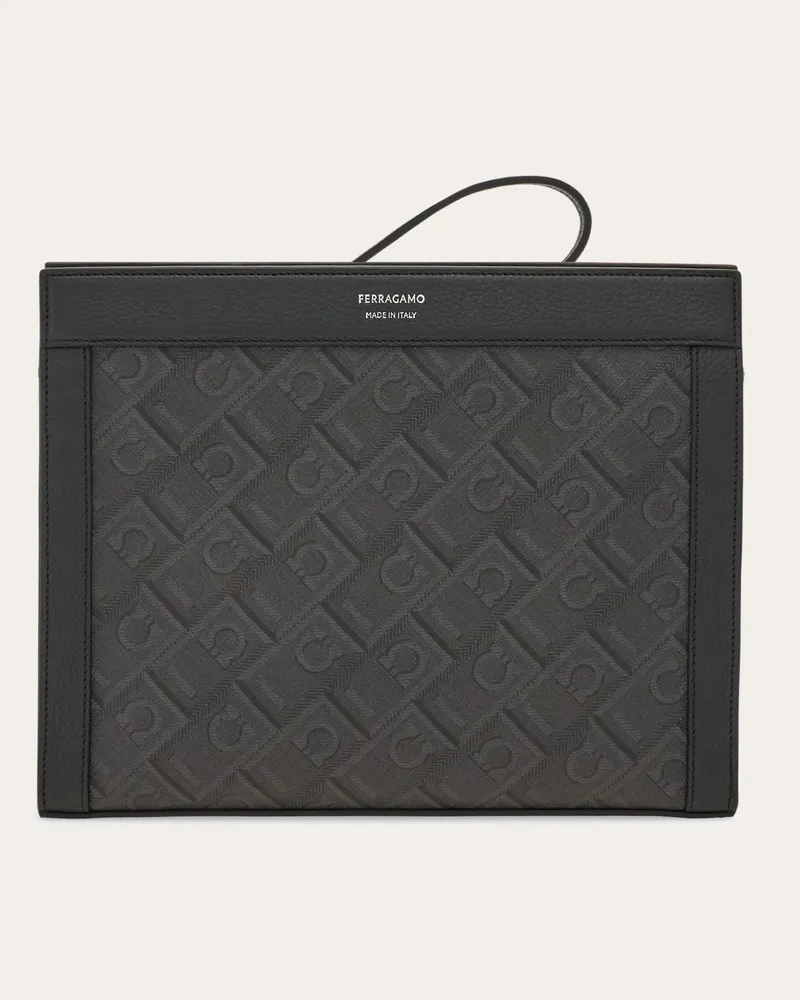 Ferragamo Uomo Pouch Ferragamo Monogram Nero Nero