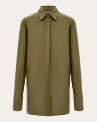 Ferragamo Donna Camicia in nappa Verde Verde