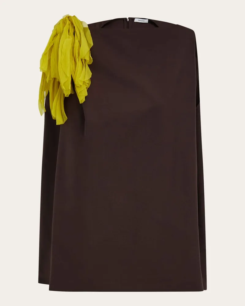 Ferragamo Donna Top smanicato Marrone Marrone