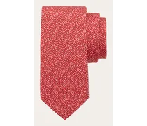 Uomo Cravatta in seta stampa Tondo Rosso