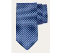 Uomo Cravatta in seta stampa Sole Blu
