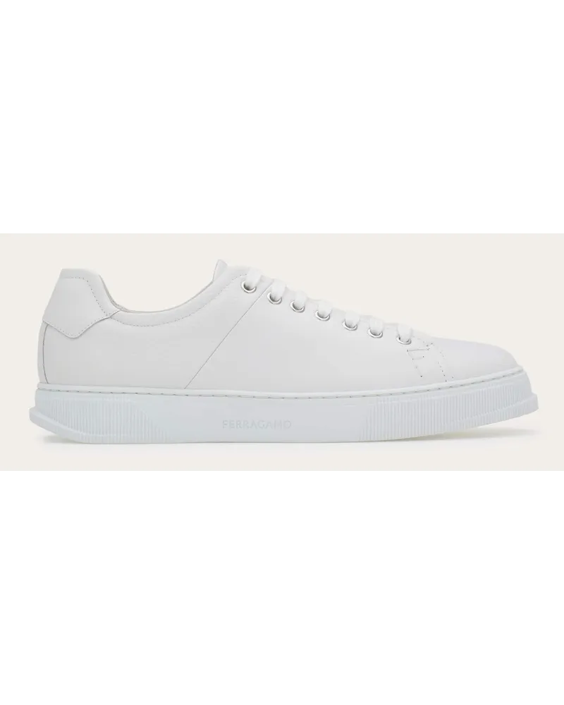 Ferragamo Uomo Sneaker bassa Bianco Bianco