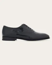 Ferragamo Uomo Oxford con dettaglio a onda Nero Nero