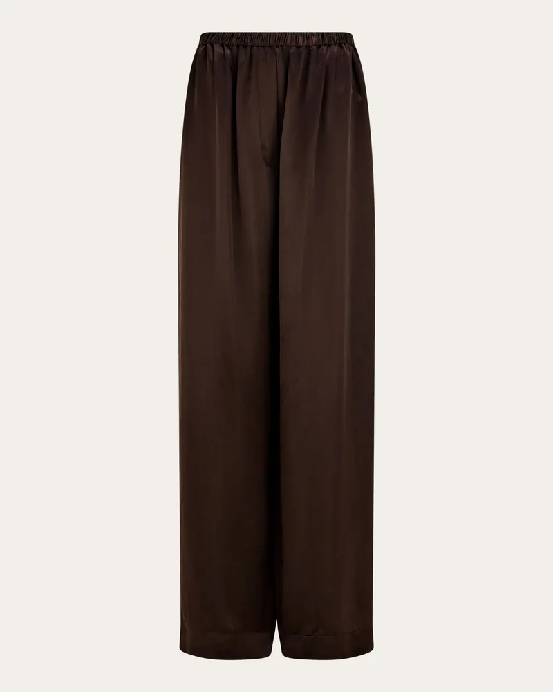 Ferragamo Donna Pantalone morbido Marrone Marrone