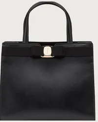 Ferragamo Donna Tote bag fiocco Vara Nero Nero