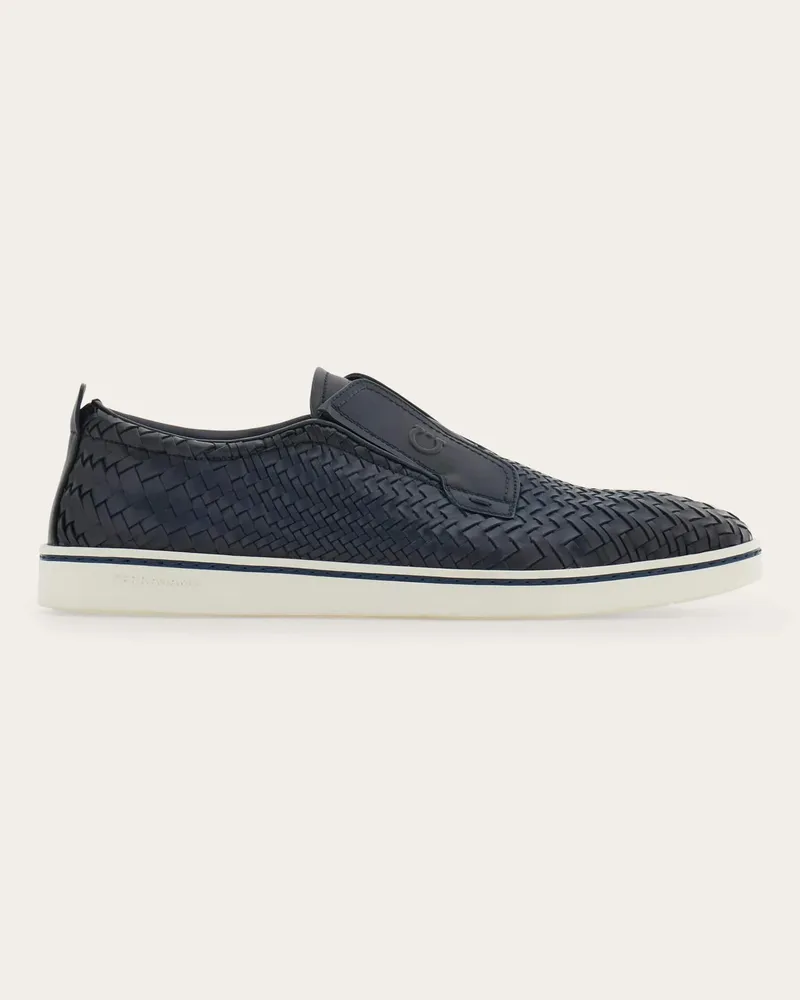 Ferragamo Uomo Derby slip on Blu Blu
