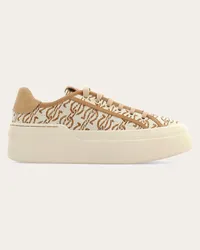 Ferragamo Donna Sneaker con plateau Beige Beige